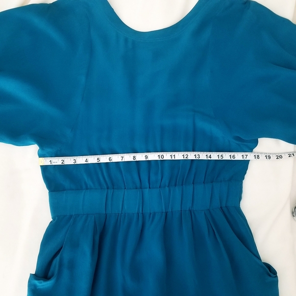 VTG Lassie Blue Silk Dress | SZ•Med - Picture 9 of 13